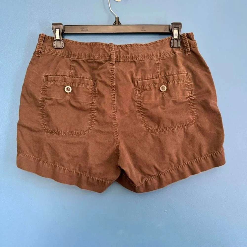 Y2K Brown Cargo Shorts Women's Size 6‎ Old Navy 2008 Mid Rise Granola Boho Indie